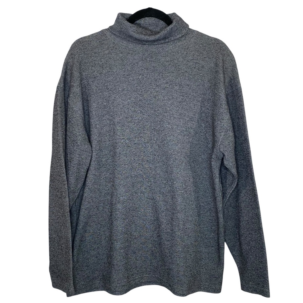 Ravage Men's Charcoal Gray Turtleneck Sweater Long Sleeve Super Soft Cozy SZ LG